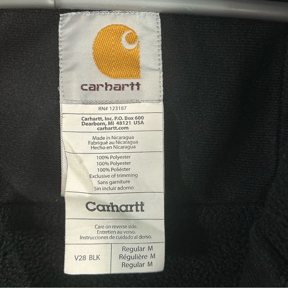 Carhartt Regular Fit Fleece Full Zip Vest; Chest Zip Pocket; Mens Size Medium - Picture 2 of 15